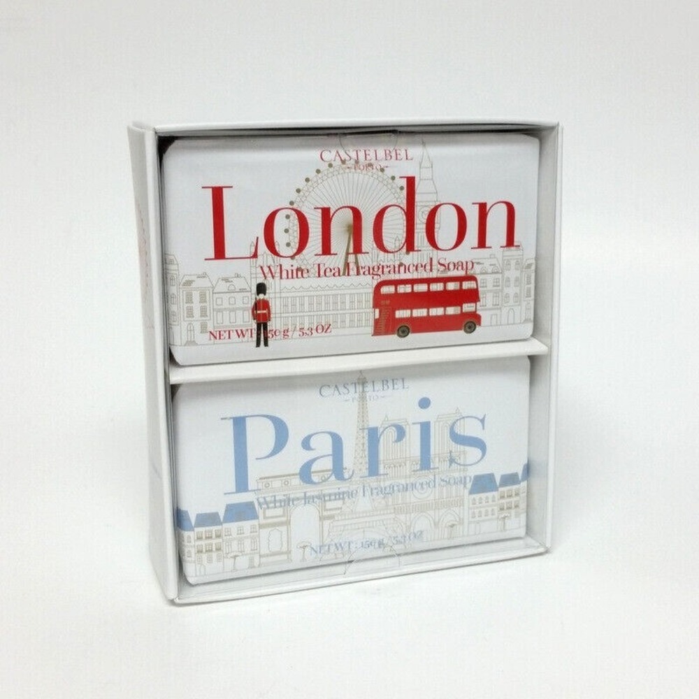 Castelbel White Tea & White Jasmine Fragranced Soap Bar 5.3 oz 150g Paris London